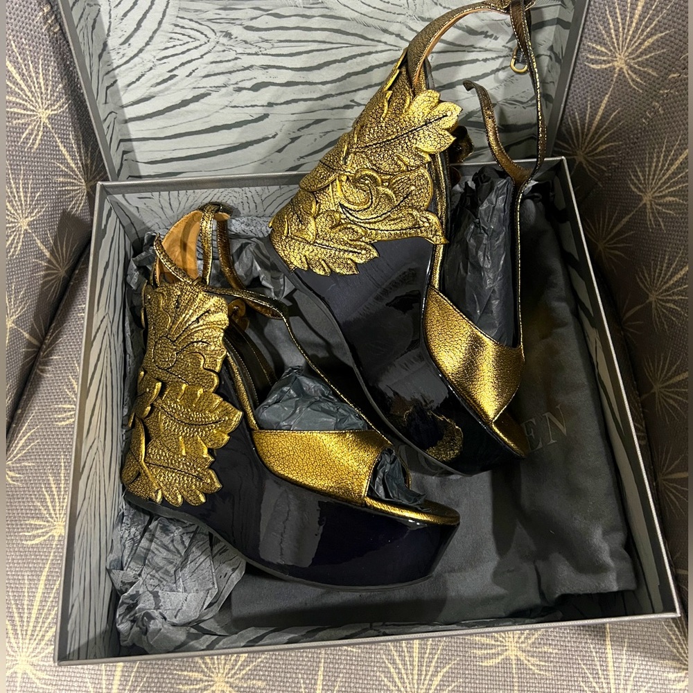 Alexander McQueen runway wedges